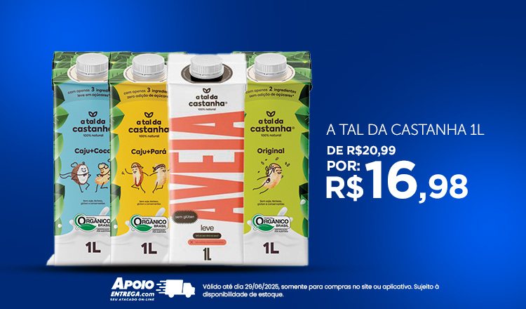 A tal da castanha até 29/06